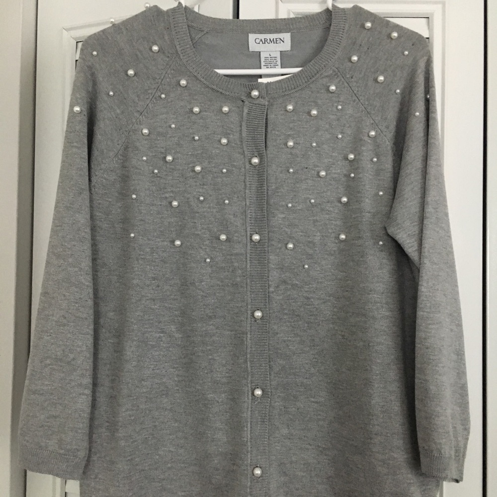 Grey sweatshirt. Soft and elegant. New never worn .
